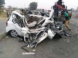 car accident on motorway